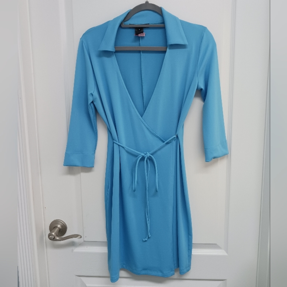 Blue Wrap Dress